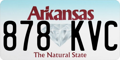 AR license plate 878KVC