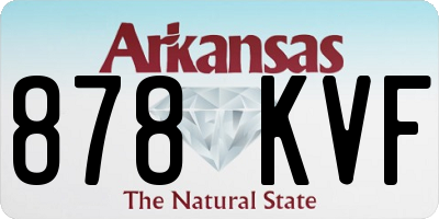 AR license plate 878KVF