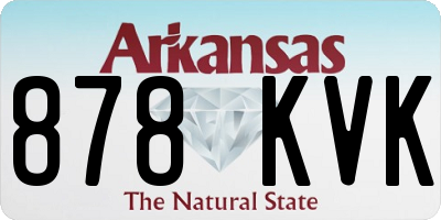 AR license plate 878KVK