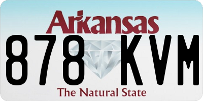 AR license plate 878KVM
