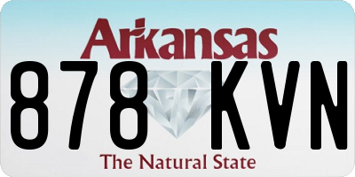 AR license plate 878KVN