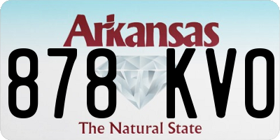 AR license plate 878KVO