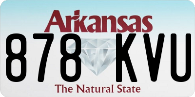AR license plate 878KVU