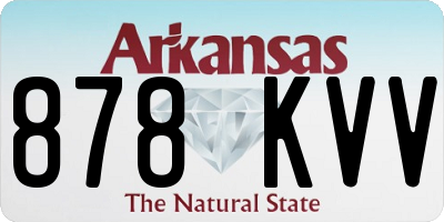 AR license plate 878KVV