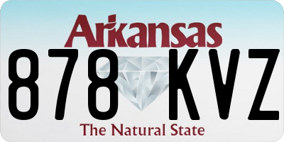 AR license plate 878KVZ