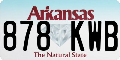 AR license plate 878KWB
