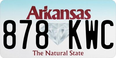 AR license plate 878KWC