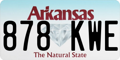 AR license plate 878KWE