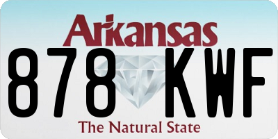 AR license plate 878KWF