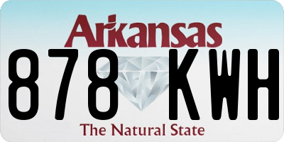 AR license plate 878KWH