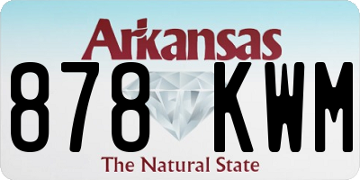 AR license plate 878KWM