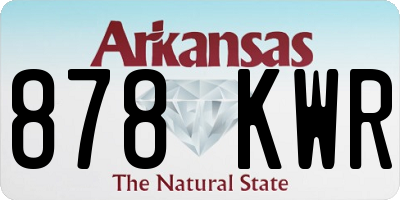 AR license plate 878KWR