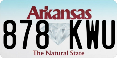 AR license plate 878KWU