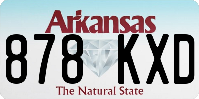AR license plate 878KXD