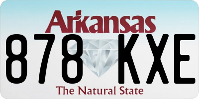 AR license plate 878KXE