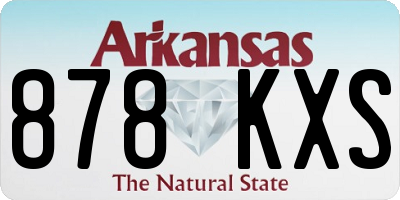 AR license plate 878KXS