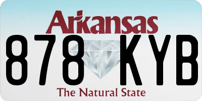 AR license plate 878KYB