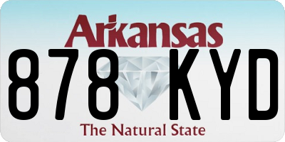 AR license plate 878KYD