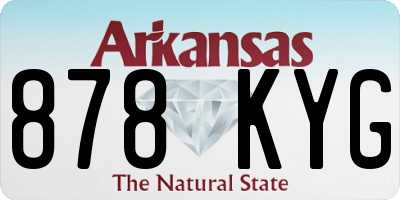 AR license plate 878KYG