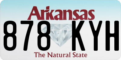 AR license plate 878KYH