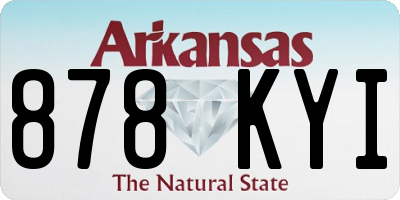 AR license plate 878KYI