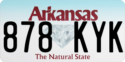 AR license plate 878KYK