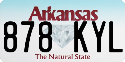 AR license plate 878KYL