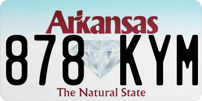 AR license plate 878KYM