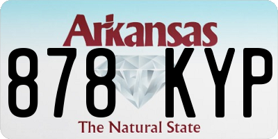AR license plate 878KYP