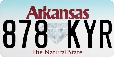 AR license plate 878KYR