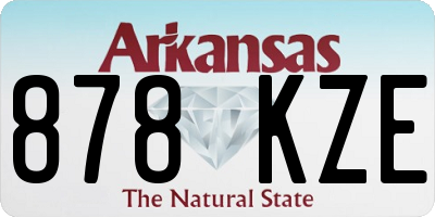 AR license plate 878KZE