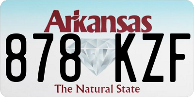 AR license plate 878KZF