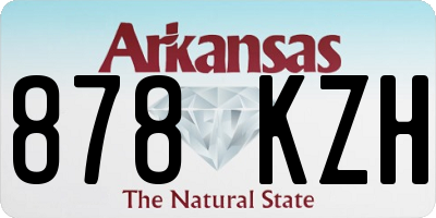 AR license plate 878KZH