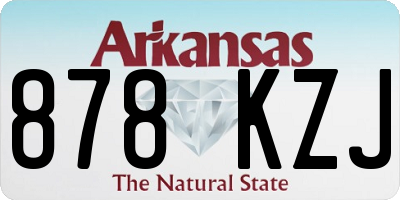 AR license plate 878KZJ