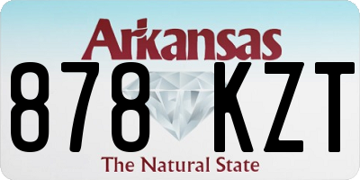 AR license plate 878KZT