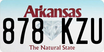 AR license plate 878KZU