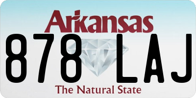 AR license plate 878LAJ