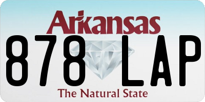 AR license plate 878LAP