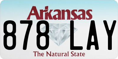 AR license plate 878LAY