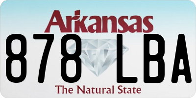AR license plate 878LBA