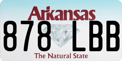 AR license plate 878LBB