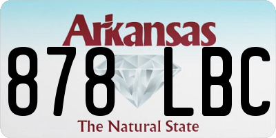 AR license plate 878LBC