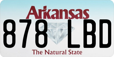 AR license plate 878LBD