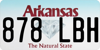 AR license plate 878LBH