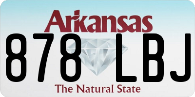 AR license plate 878LBJ