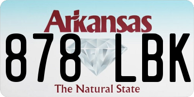 AR license plate 878LBK