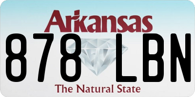 AR license plate 878LBN