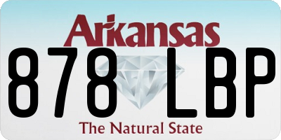 AR license plate 878LBP