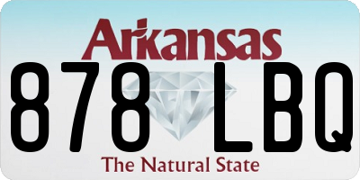 AR license plate 878LBQ