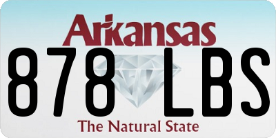 AR license plate 878LBS